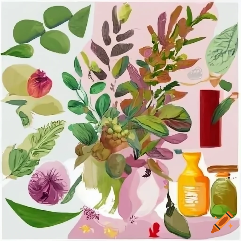 Wow herbalism guide on Craiyon