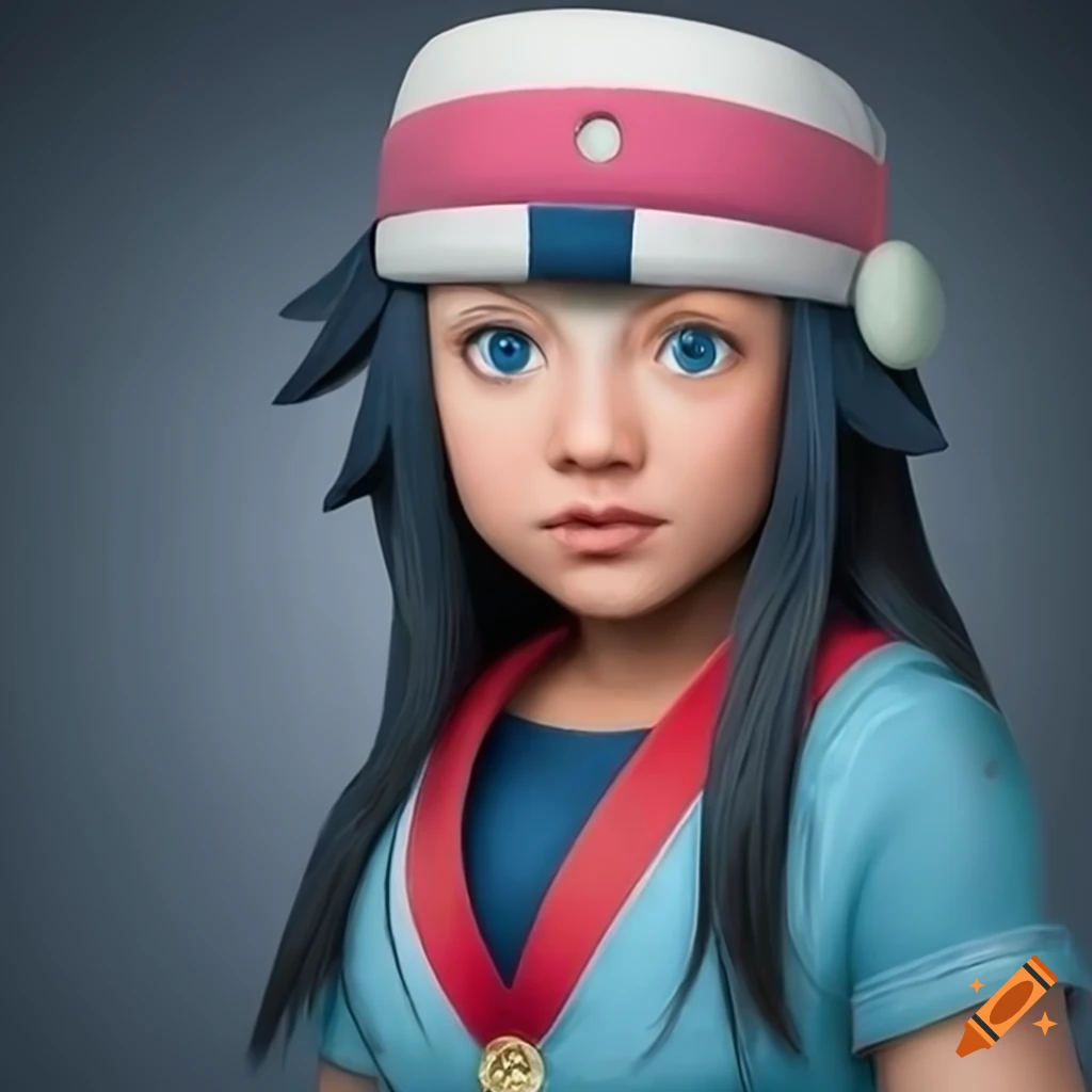 Dawn (pokemon), realistic photo, realistic style