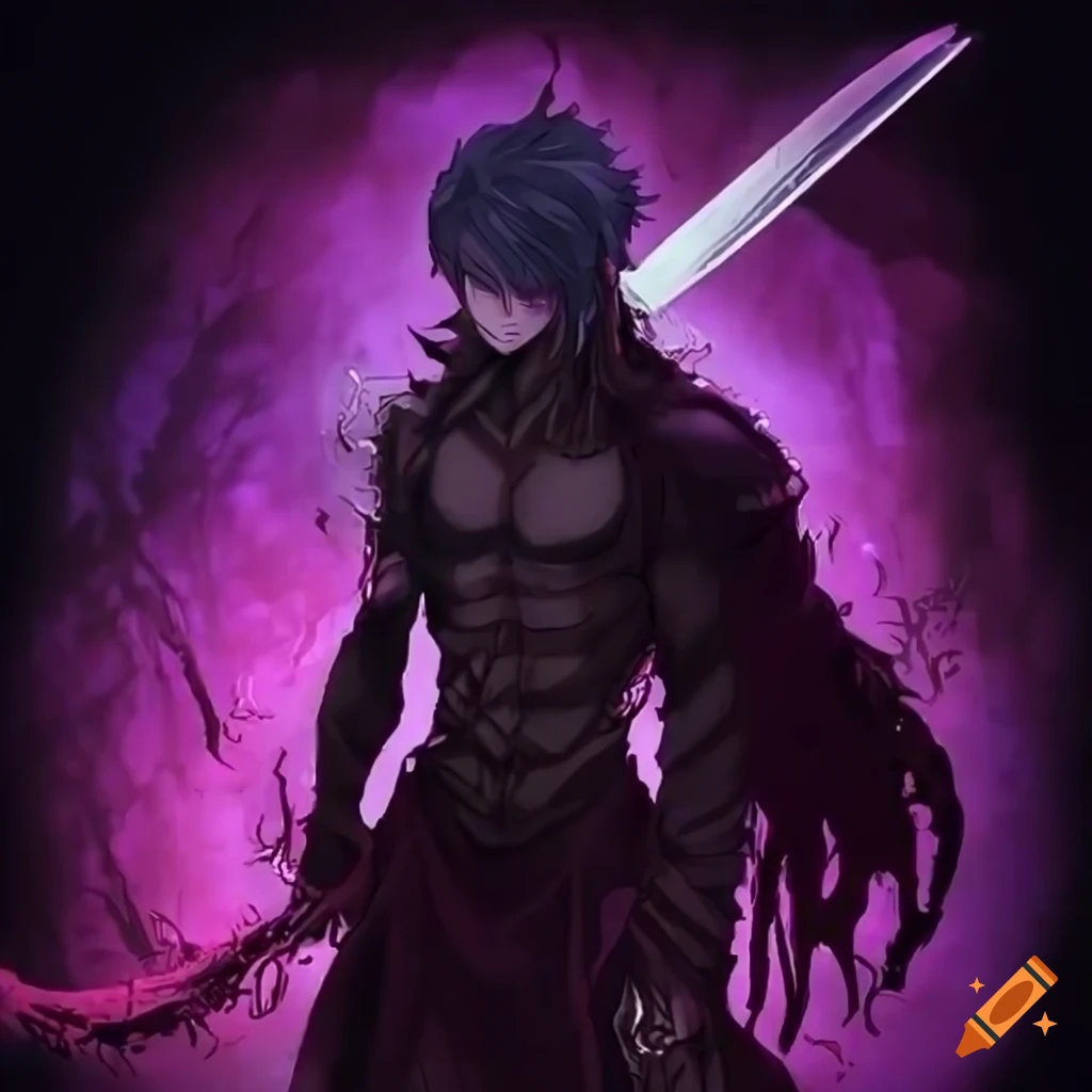 Anime male dark abyss swordsman on Craiyon-demhanvico.com.vn