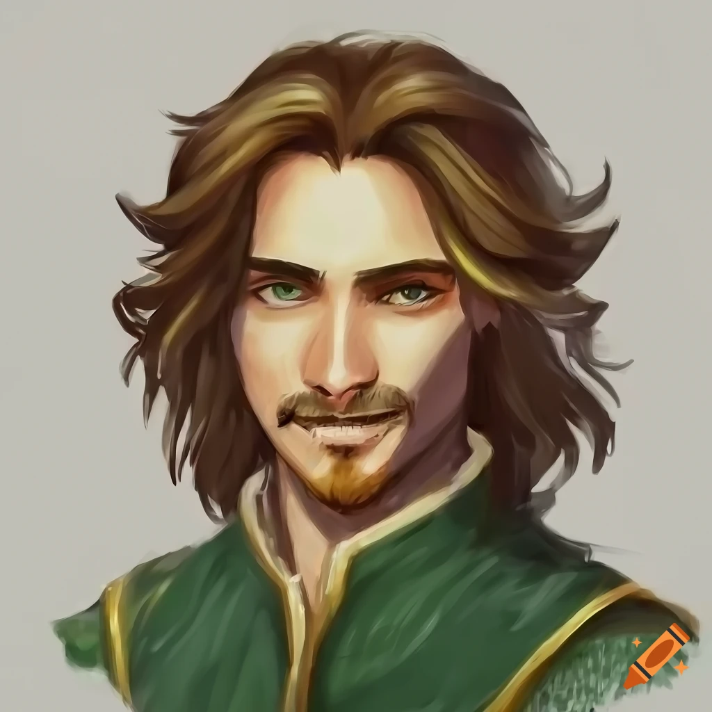 A Dnd Character As A A Man With 1,8m Height Darker Skin