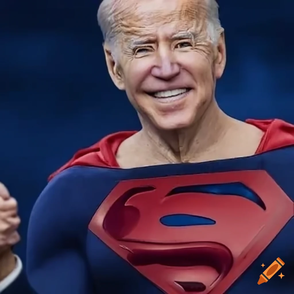 Joe biden as superman on Craiyon