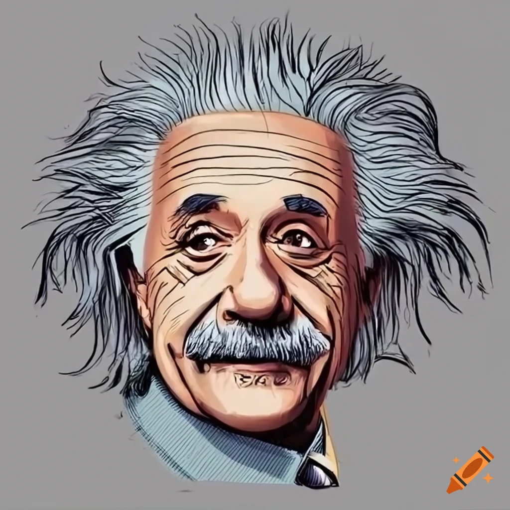 Albert Einstein : r/drawing