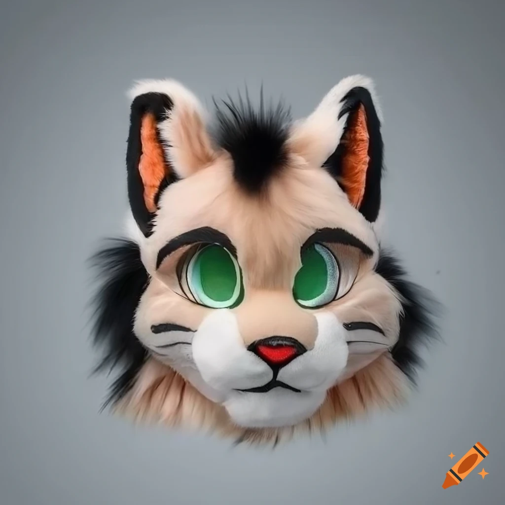 Cat fursuit head on Craiyon