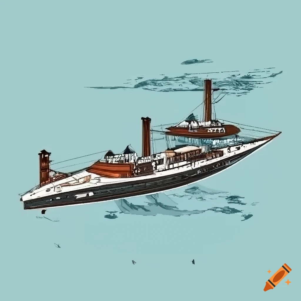 Fictional ship based on wako pirate ship, drua catamaran, galleass