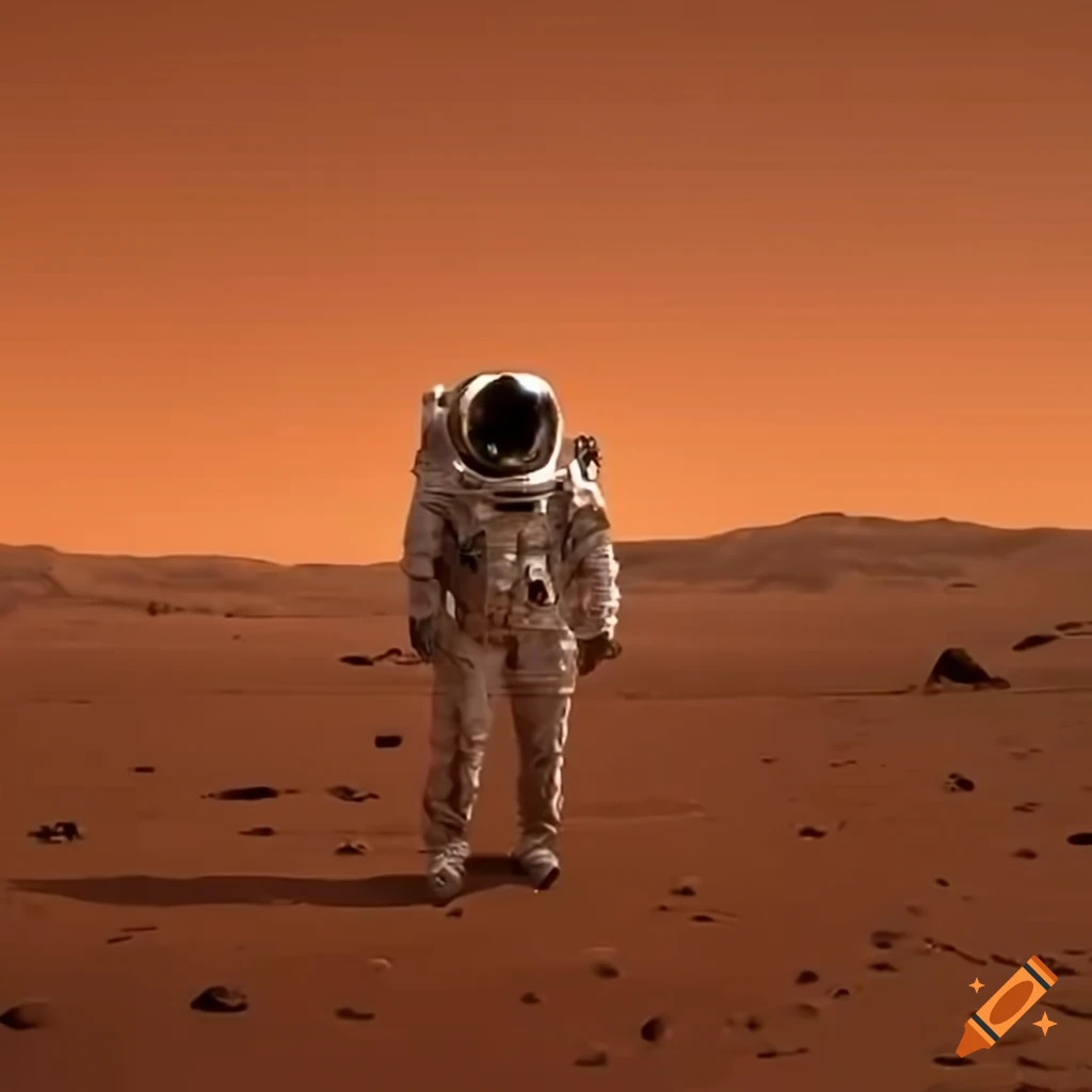 Astronaute in mars on Craiyon