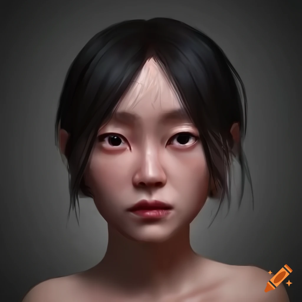 Makima, japanese, woman, young, realistic face, realistic features on ...
