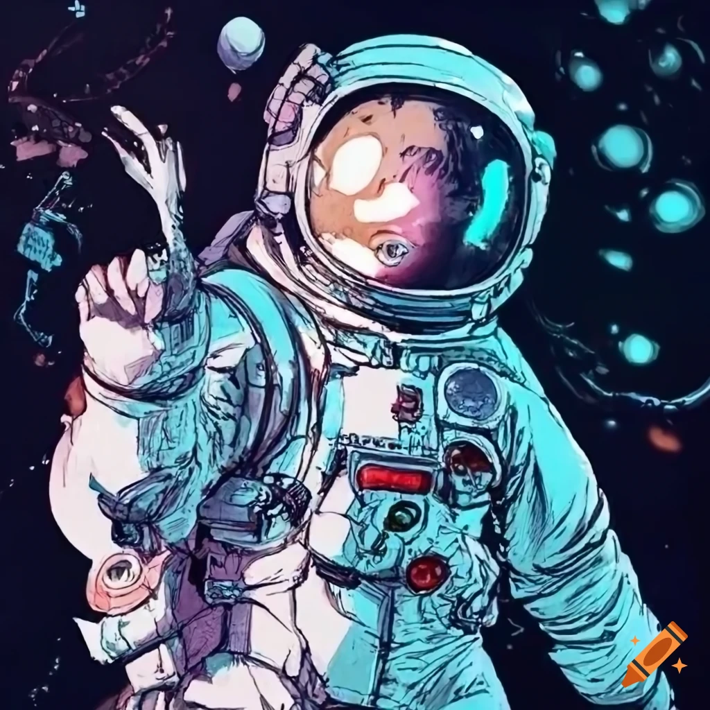 50s sci fi astronaut