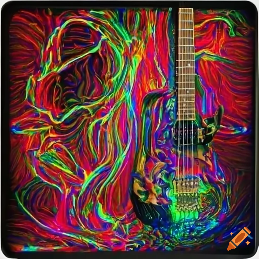 Electric guitar throught tv interference