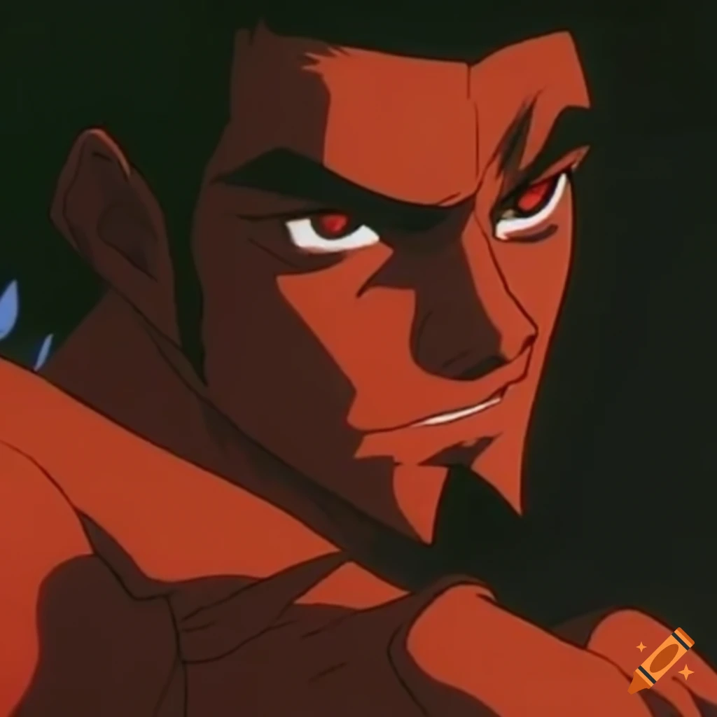 80-90's anime ova, male old bearded wizard 'ninja scroll' 'vampire