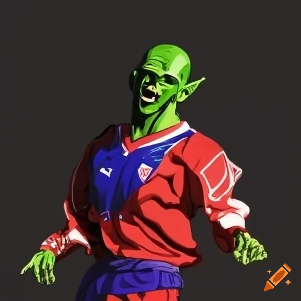 piccolo wearing a independiente jersey