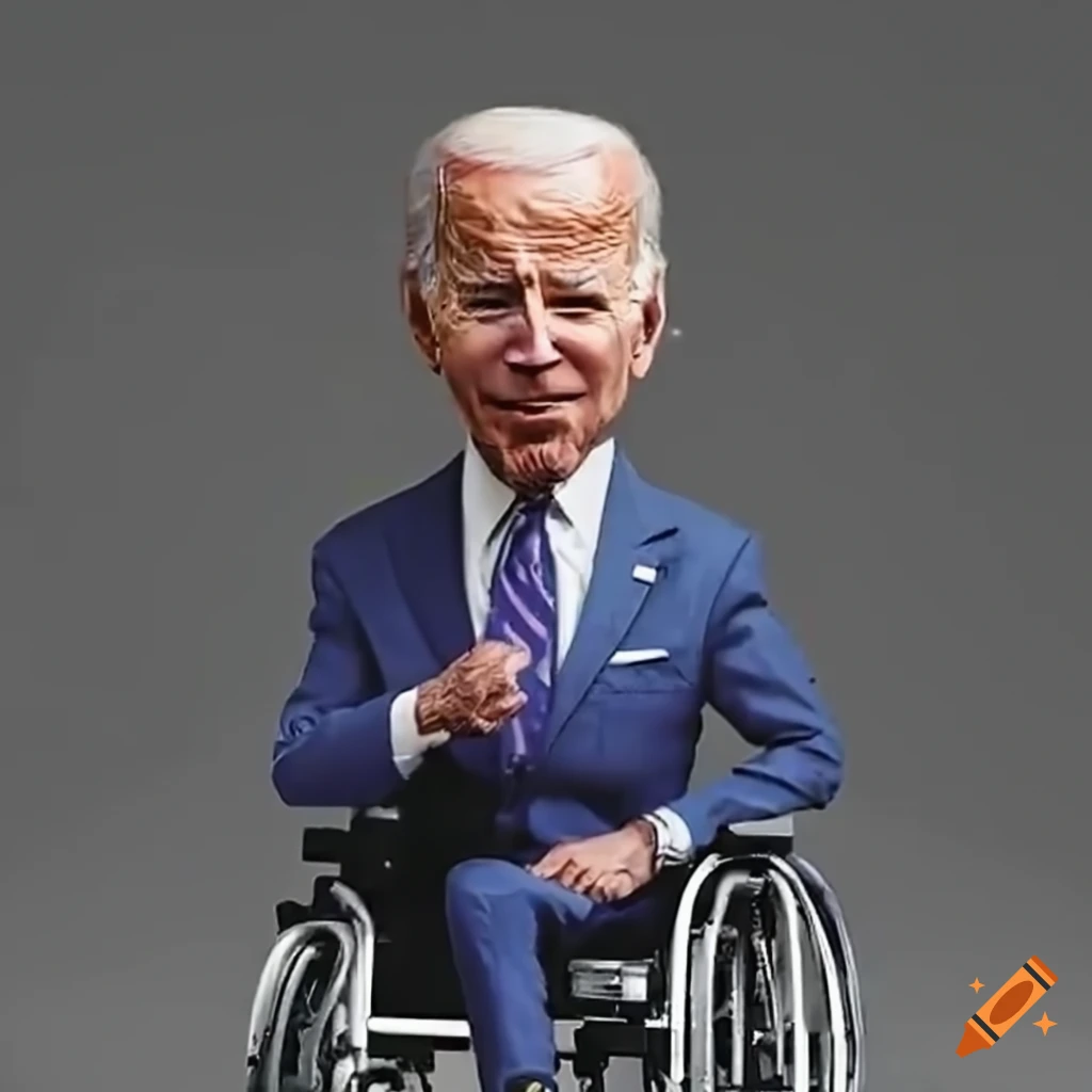 Joe biden in a wheelchair