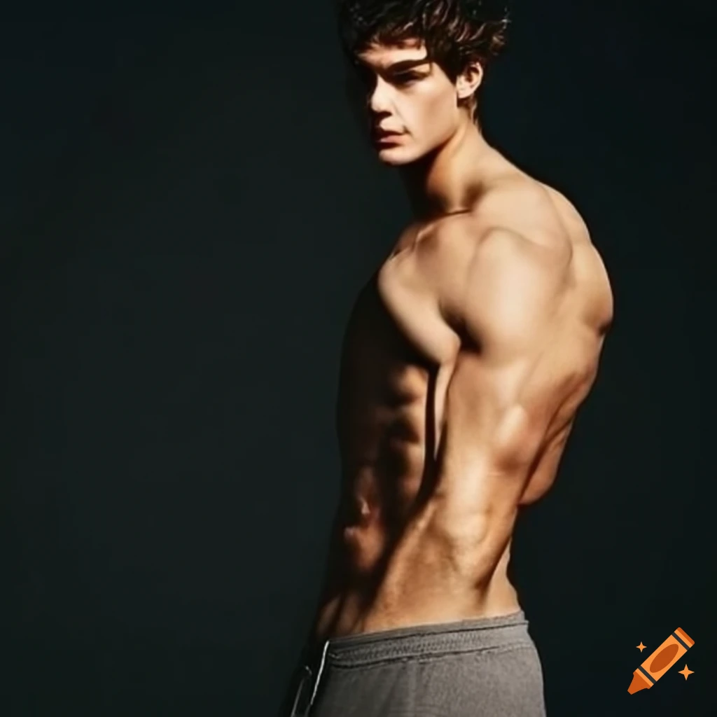 The most aesthetic male physique on Craiyon