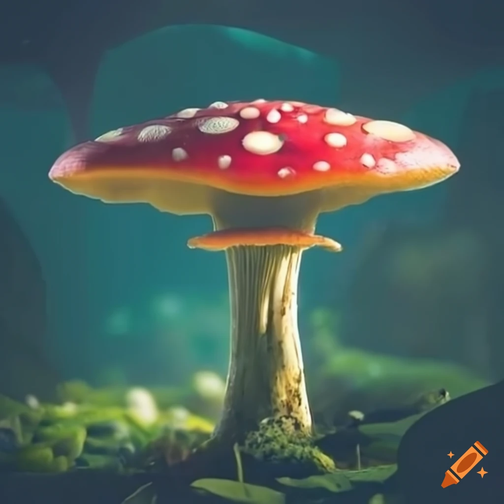 Mushroom fields on an alien world