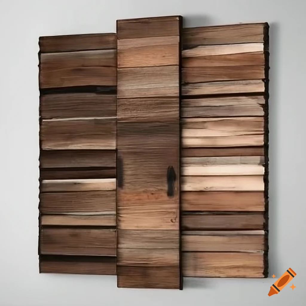 Rustic wood and metal wall decor