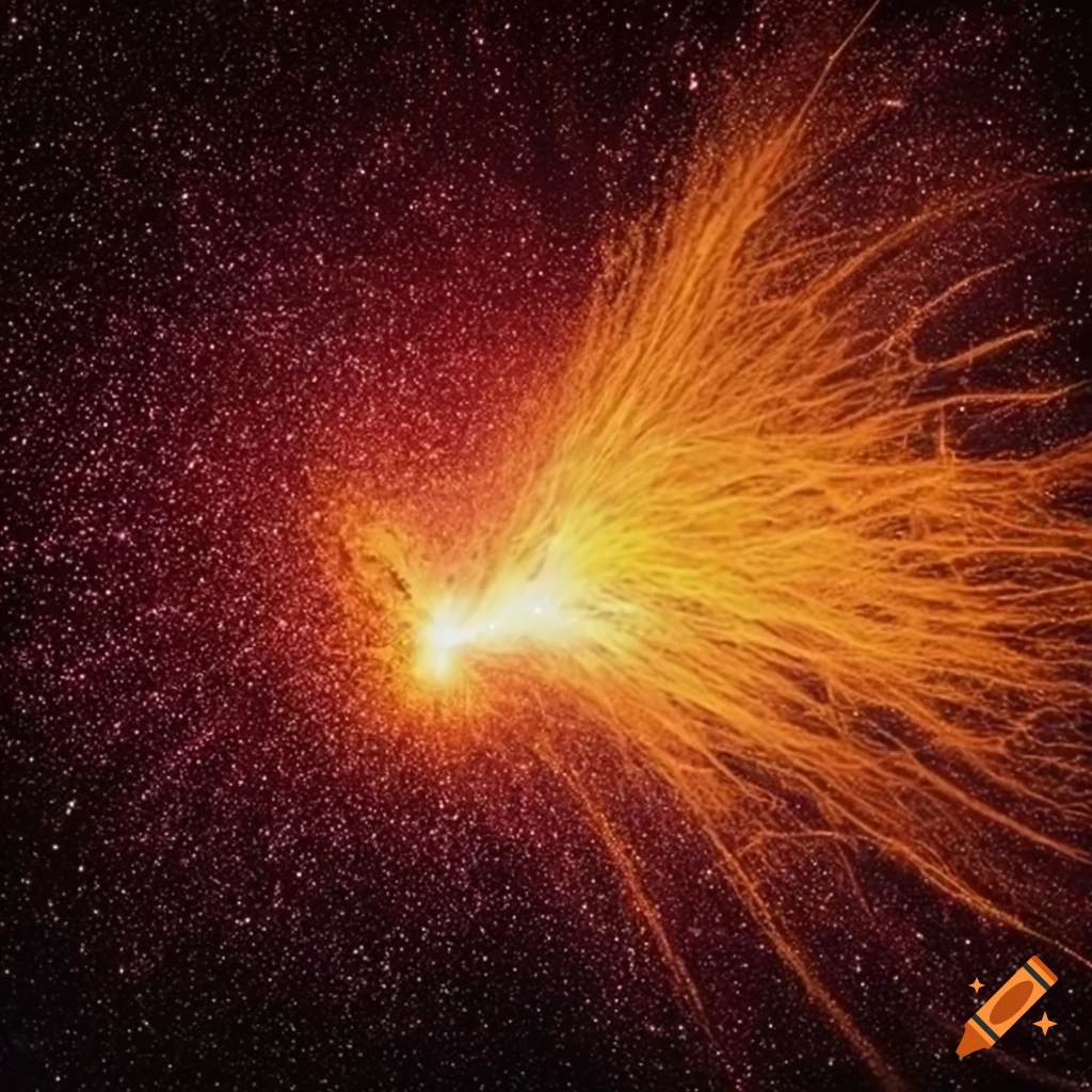 Hot fiery sparkles and flame particles on Craiyon