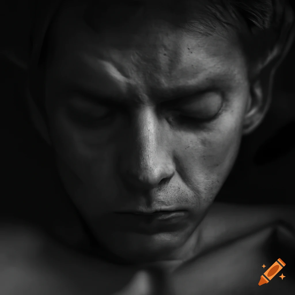 Sleeping man on Craiyon