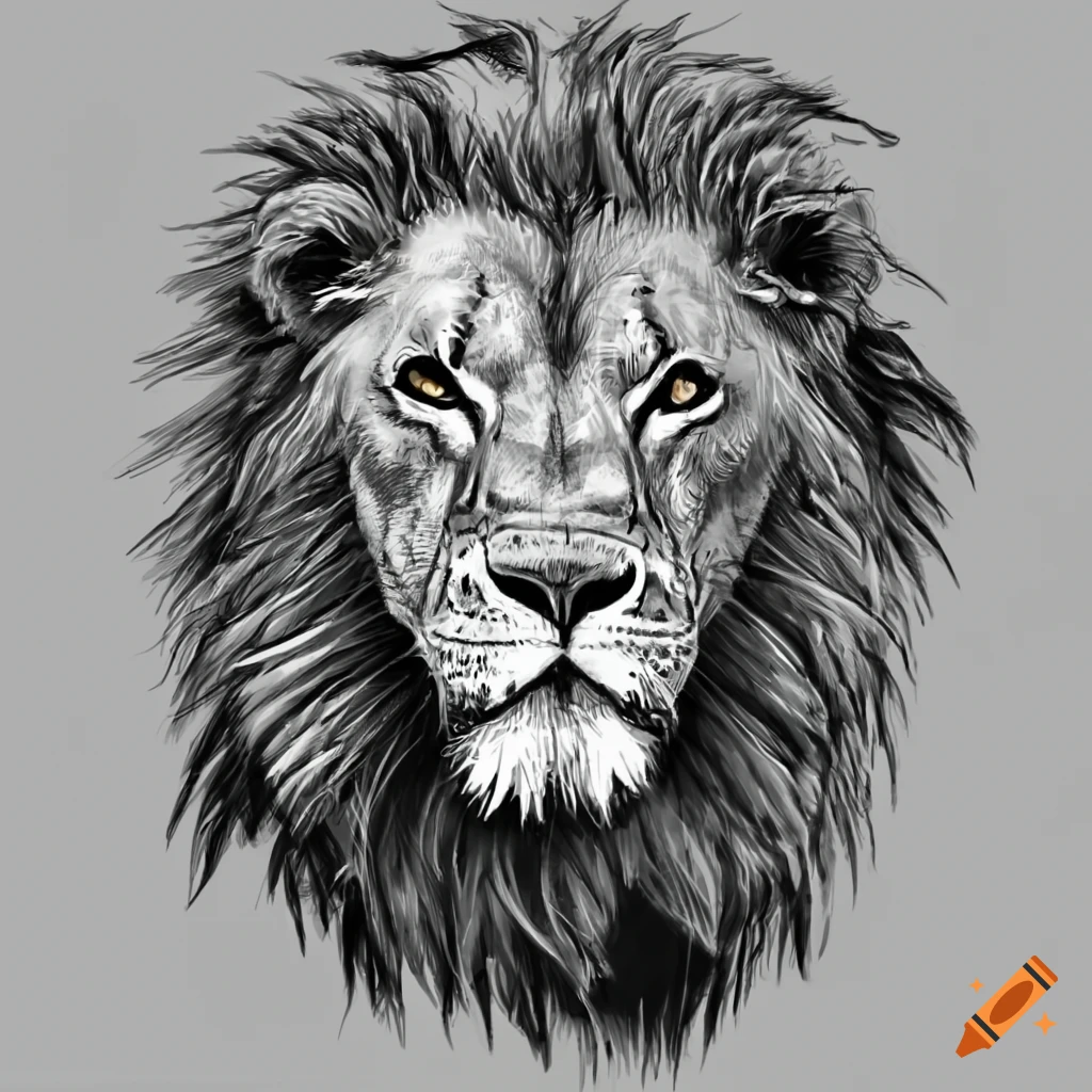 Lion sketch line Vectors & Illustrations for Free Download | Freepik-gemektower.com.vn