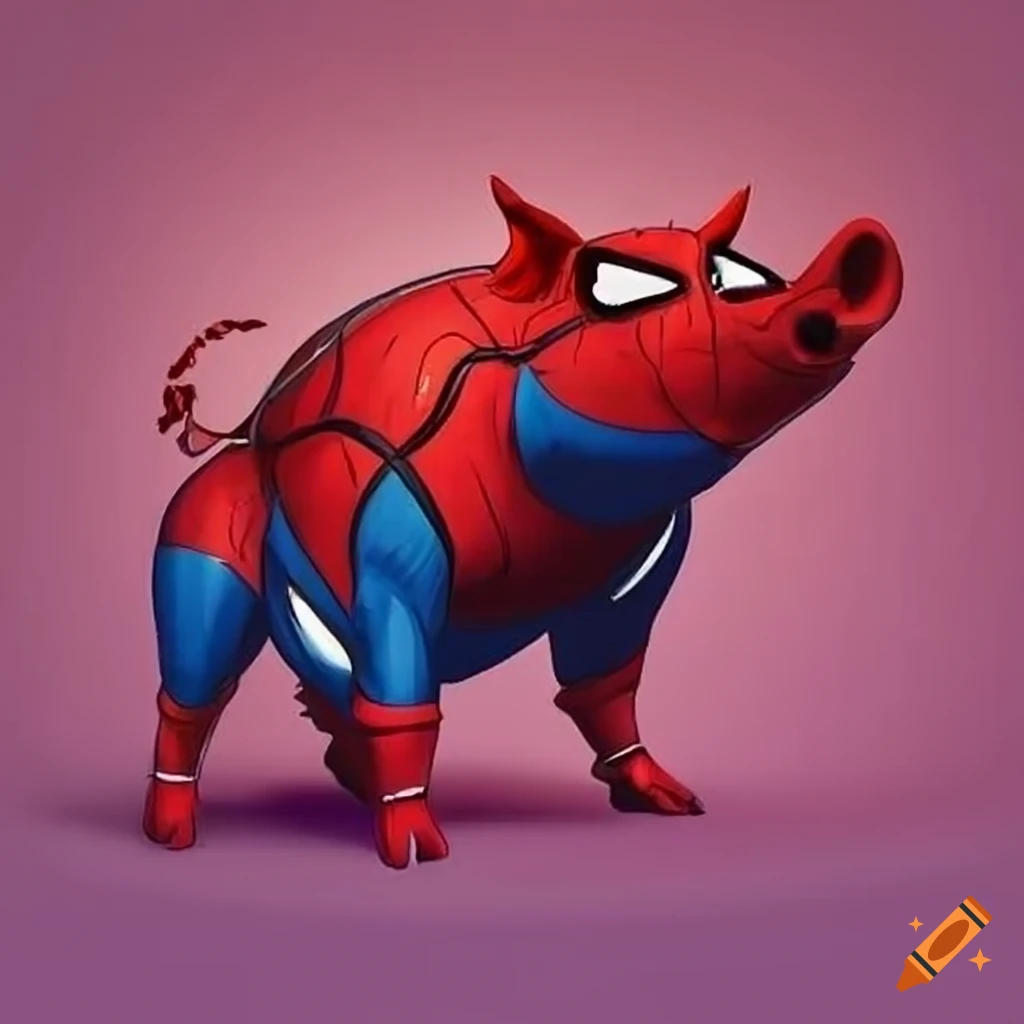 Spoderpig How To Draw Spider Pig | How To Draw A Pig For Young Artists – UZMT