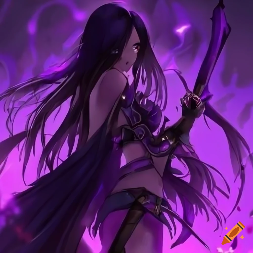 Purple Themed Anime Warrior - Expert Purple Anime Pfp (@pfp)