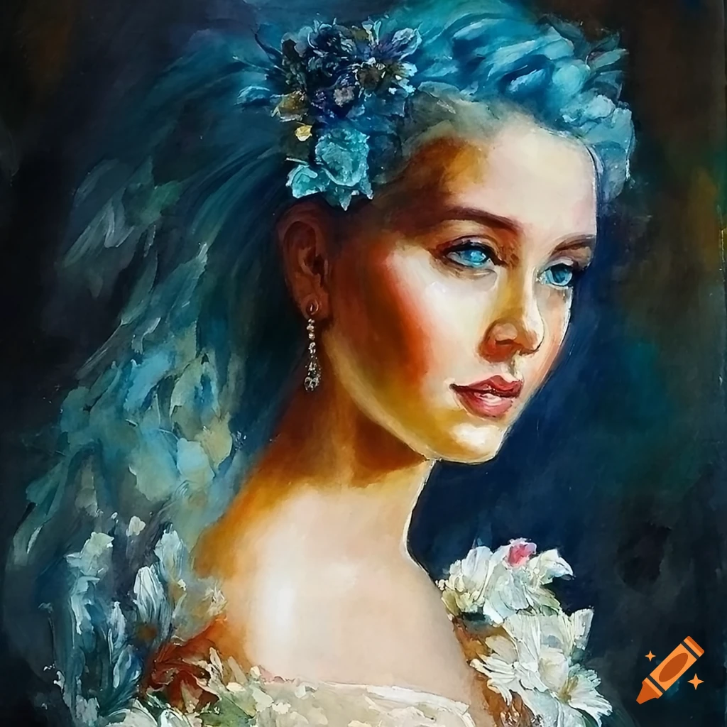 Beautiful close up portrait of a beautiful woman with highly defined