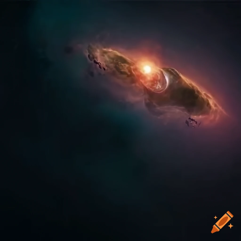 Drifting in space on Craiyon