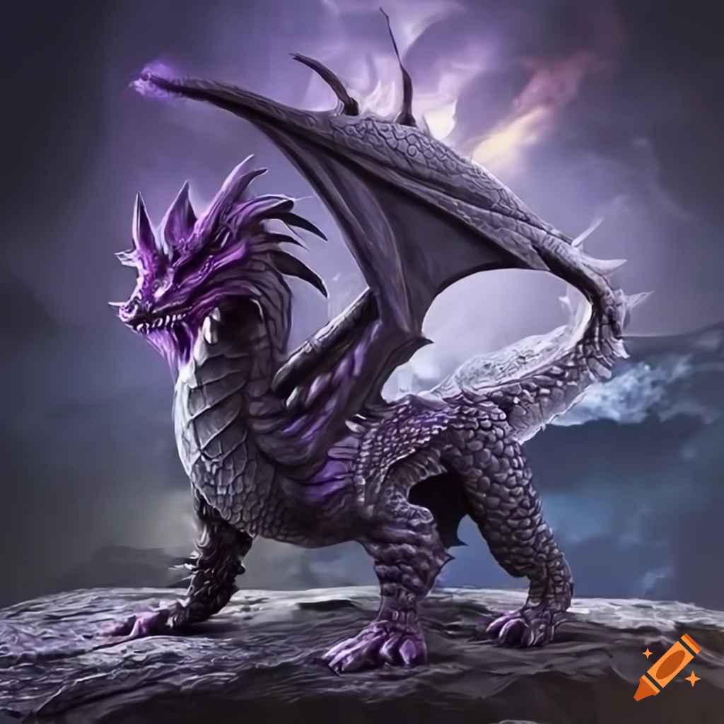 Natural Stone Dream Purple Fire Dragon Veins Black - Temu