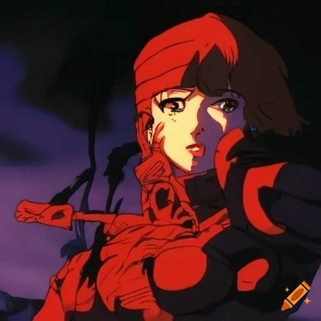 80-90's anime ova, female warrior nomad 'ghost in the shell' 'ninja scroll'  'vampire hunter d' 'nasuicaa' 'heavy metal