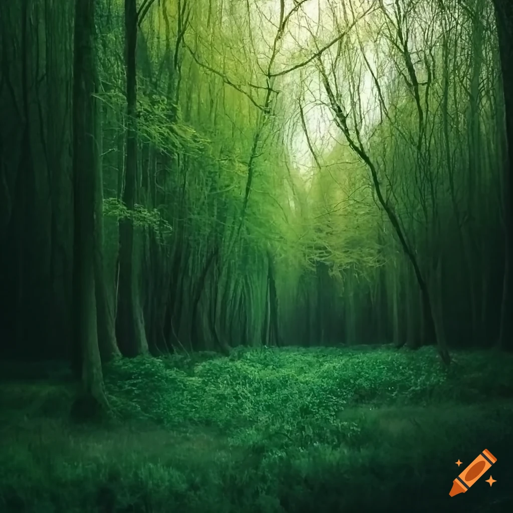 Thicket of trees, lots of bushes