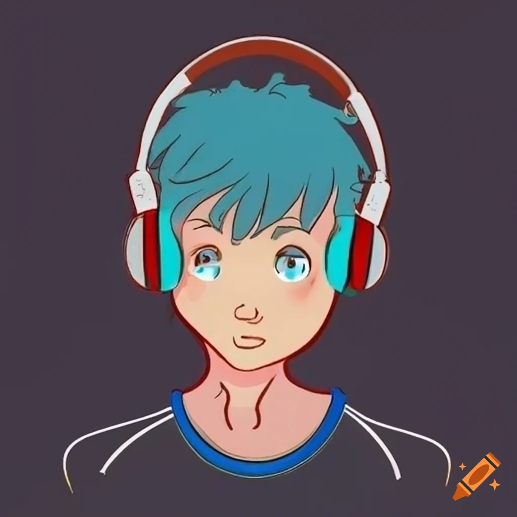 Headphone boy on Craiyon