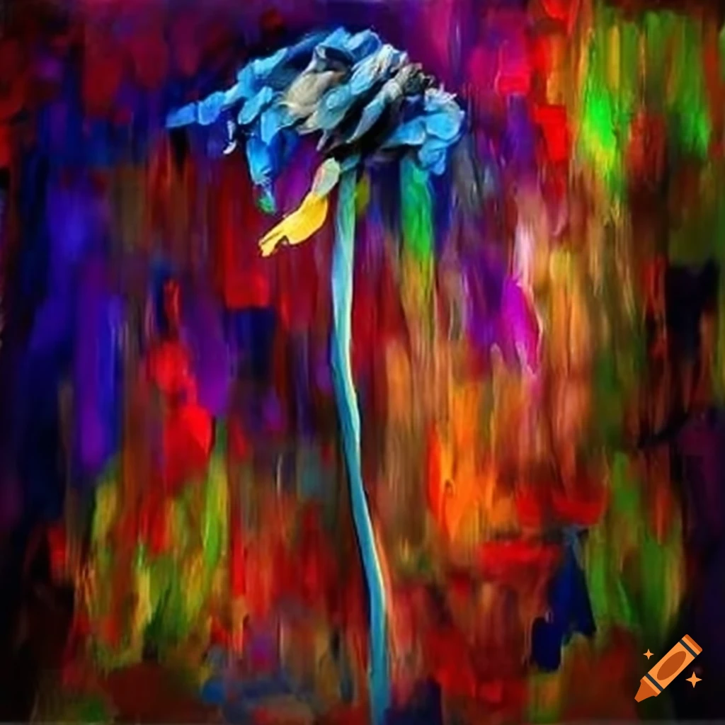 The emotion jealousy as a wilted flower