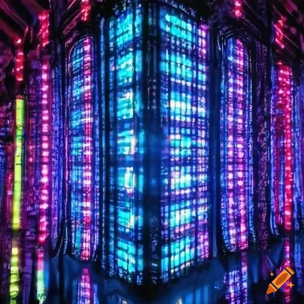 An in front of led display on Craiyon