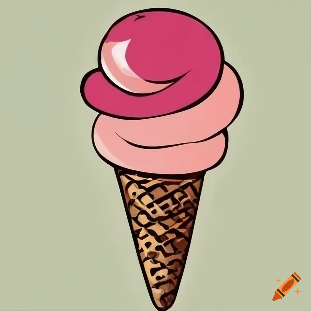 How to Draw an Ice Cream Cone - Welcome To Nana's