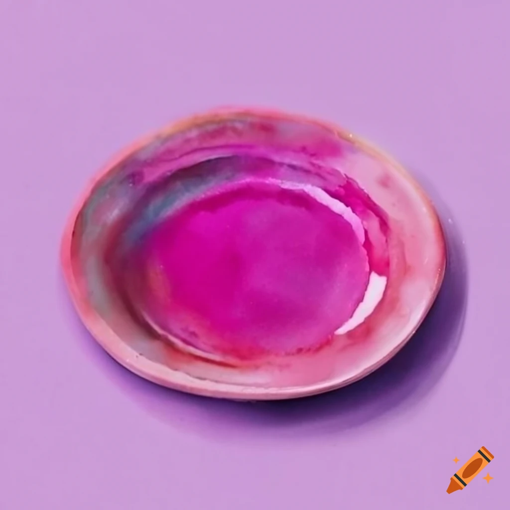 Pink plates on Craiyon