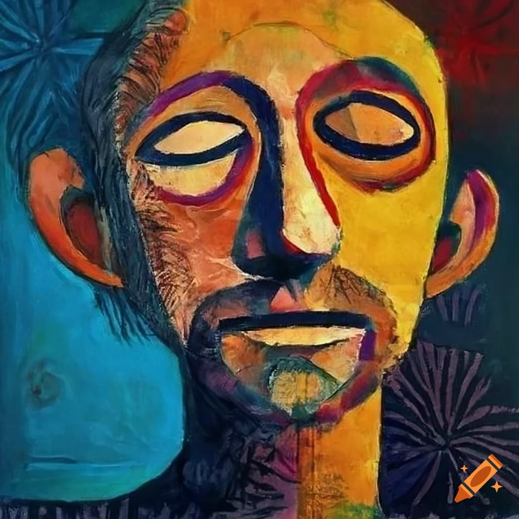 Portrait of jane birkin and serge gainsbourg painting by paul klee on