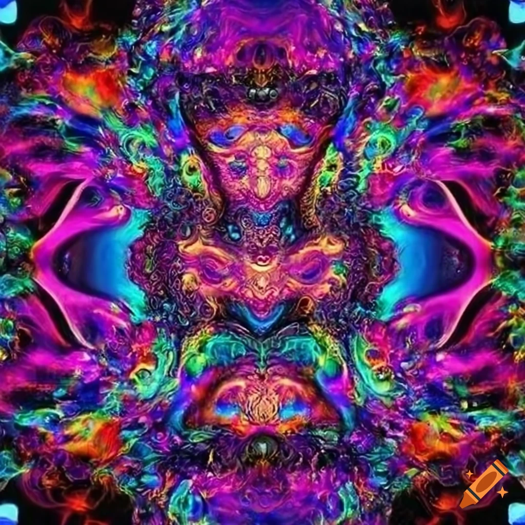 Dmt art style psychedelic beings
