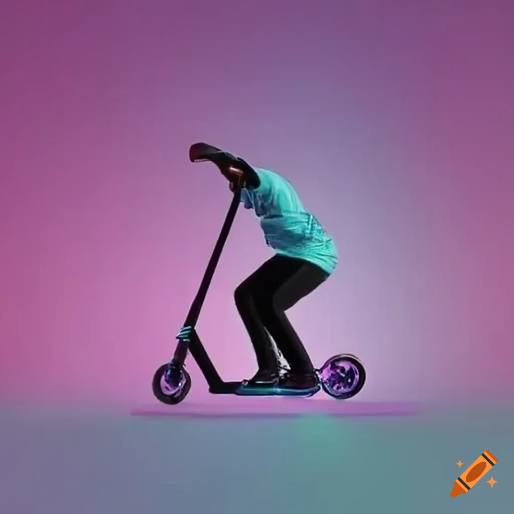 Stunt scooter on Craiyon