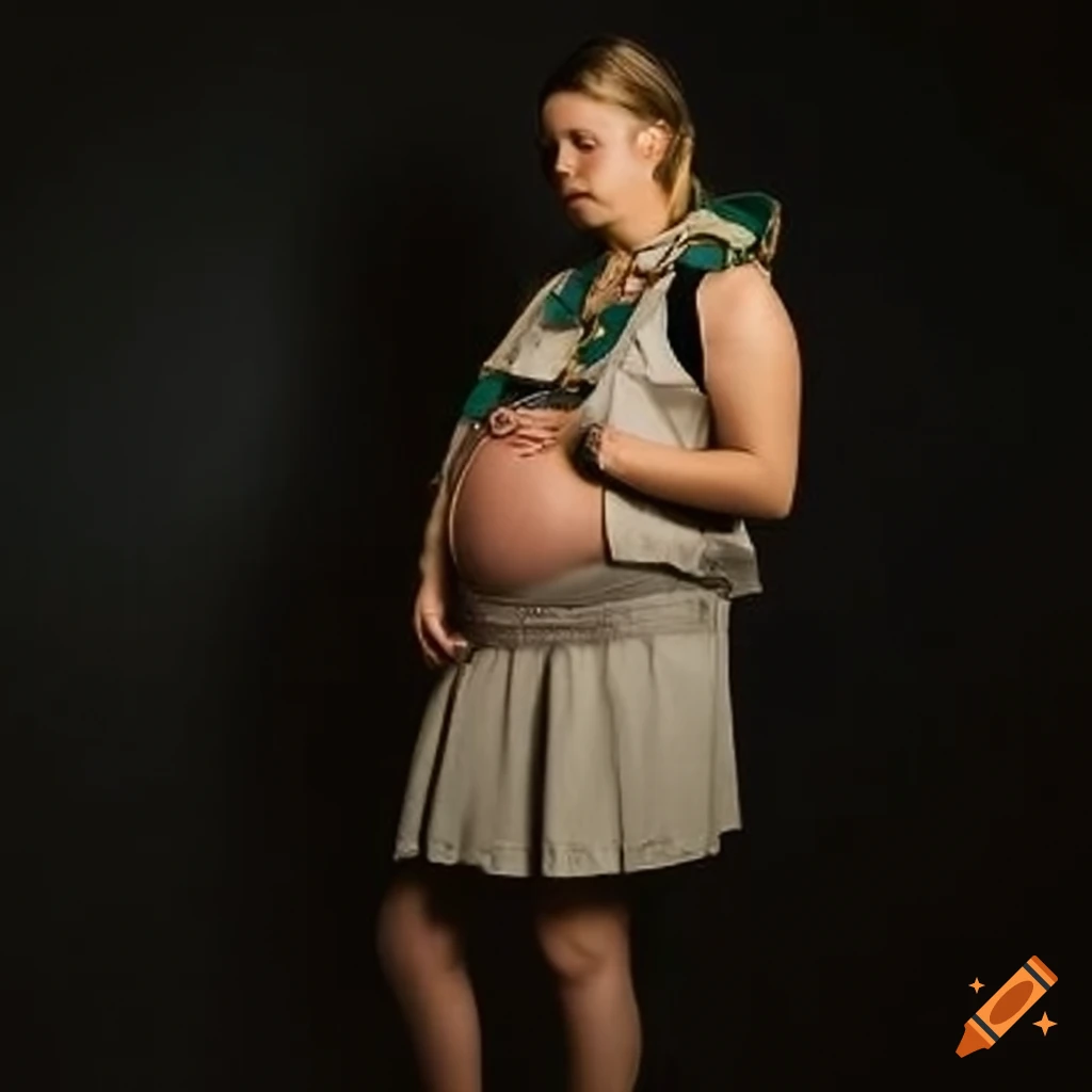 pregnant girl scout vest sash