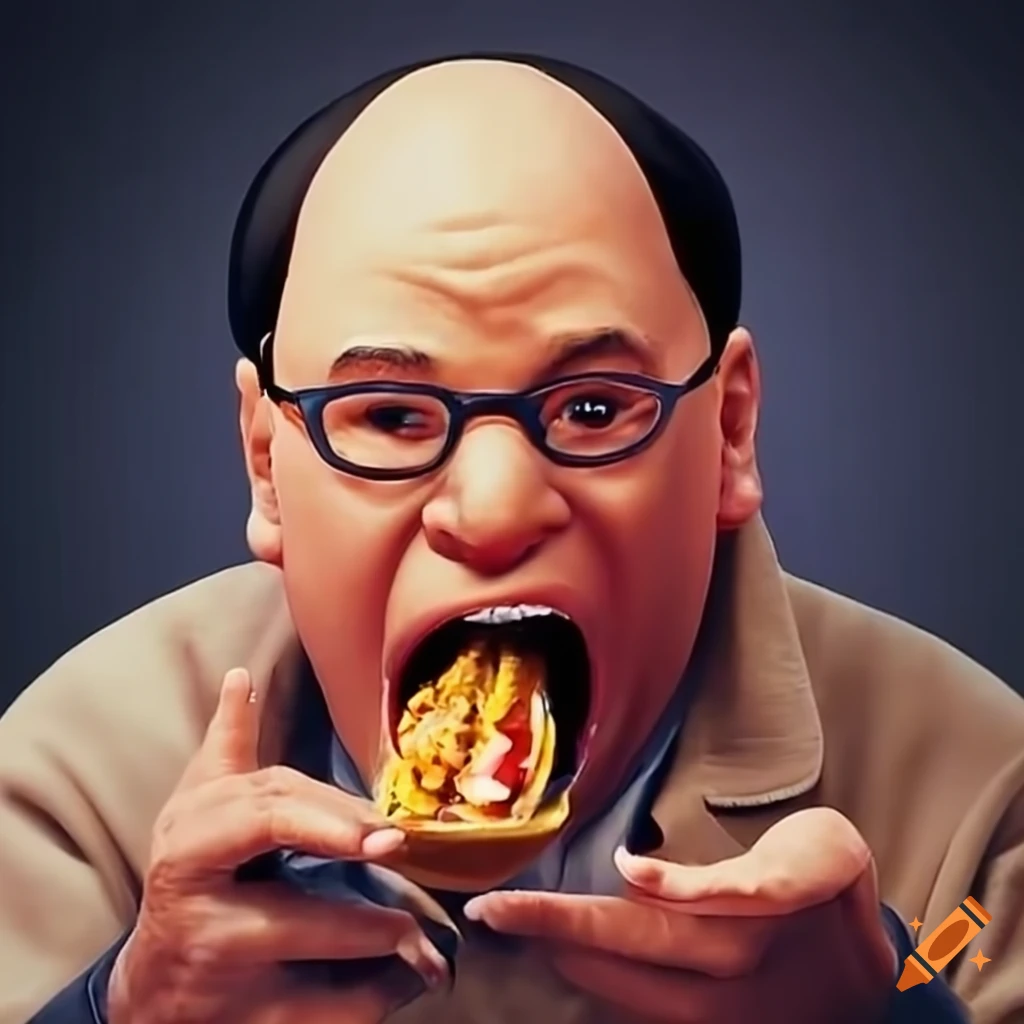 costanza eating taco bell