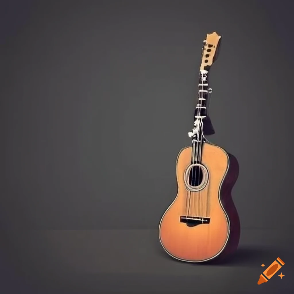 Guitar merged with piano and