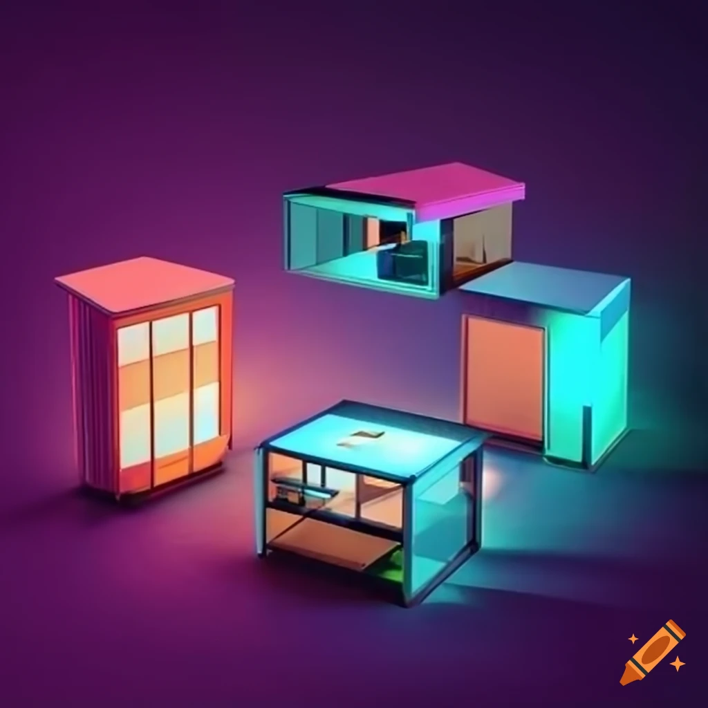 "create a futuristic visualization of the house of the future designed