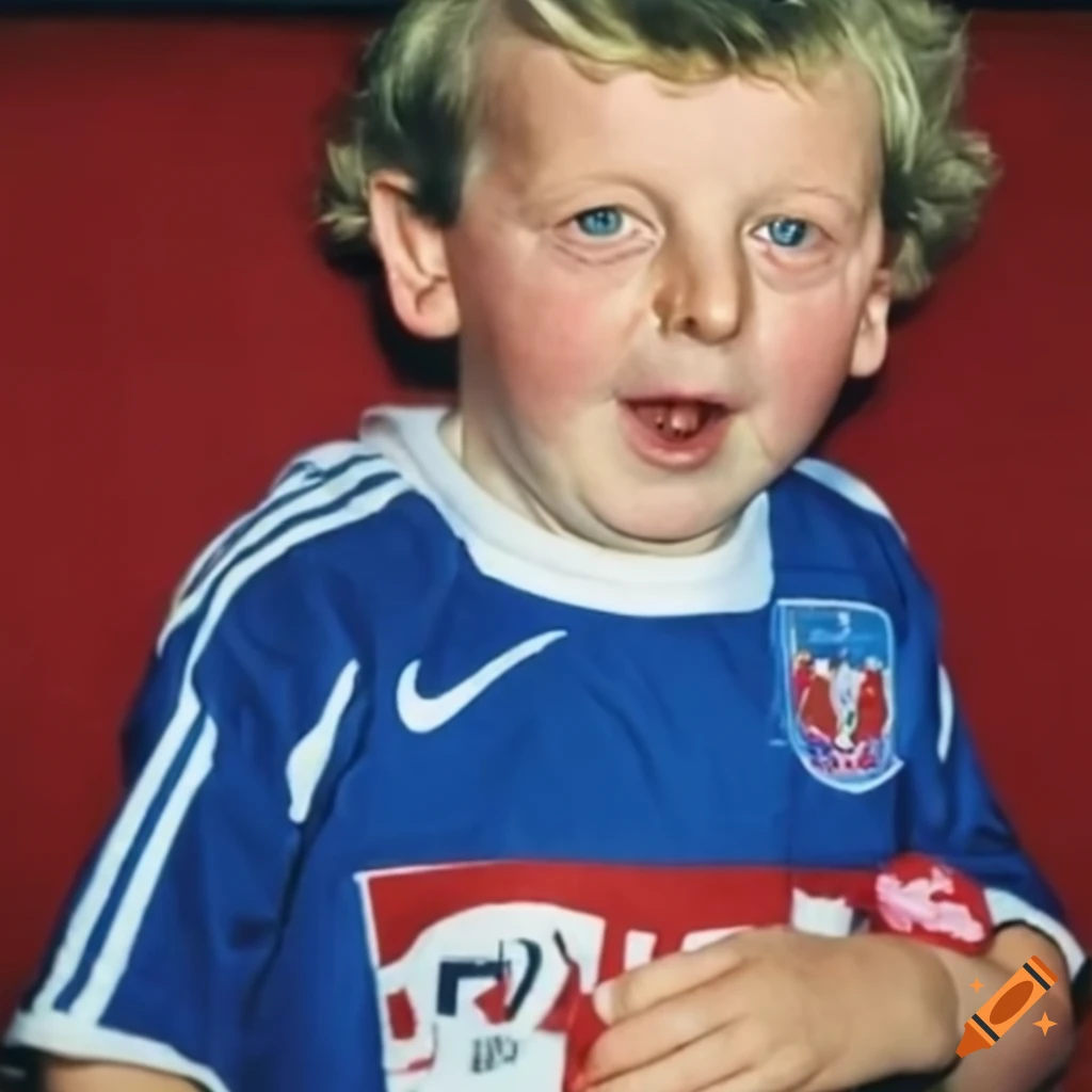 Roy hodgson as a toddler on Craiyon