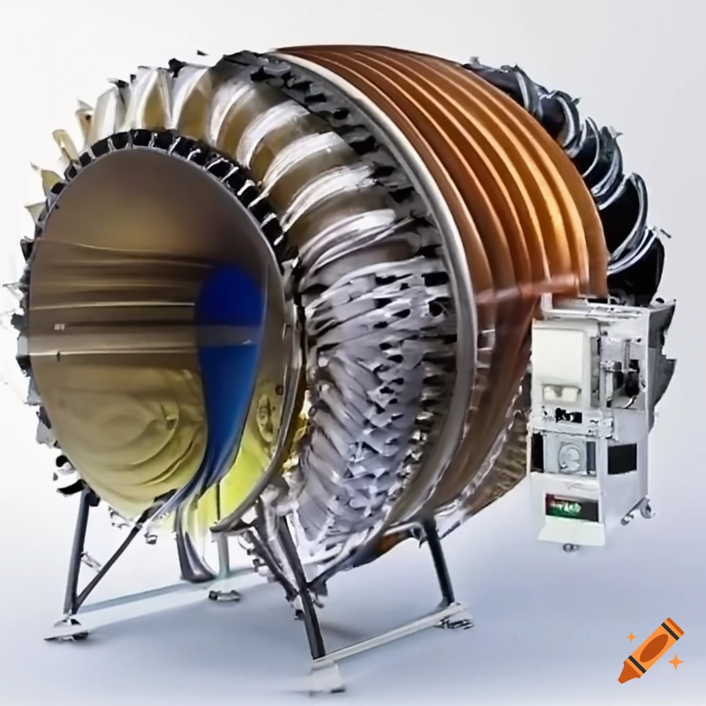 Super mhd turbine and electric generator, advanced blade design,  superconducting magnets with active control systems on Craiyon