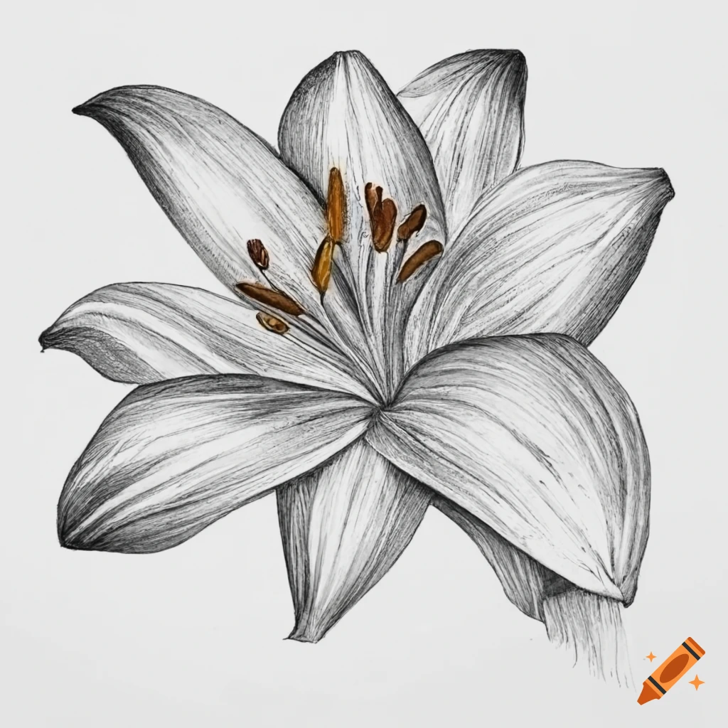 Lily Flowers On Craiyon