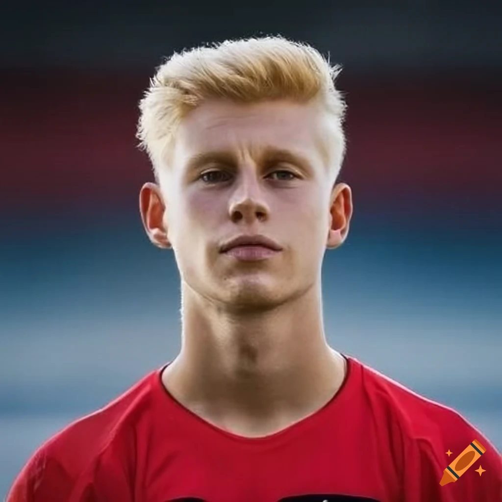 footballer, portrait, blond man --ar 2:3 --v 4