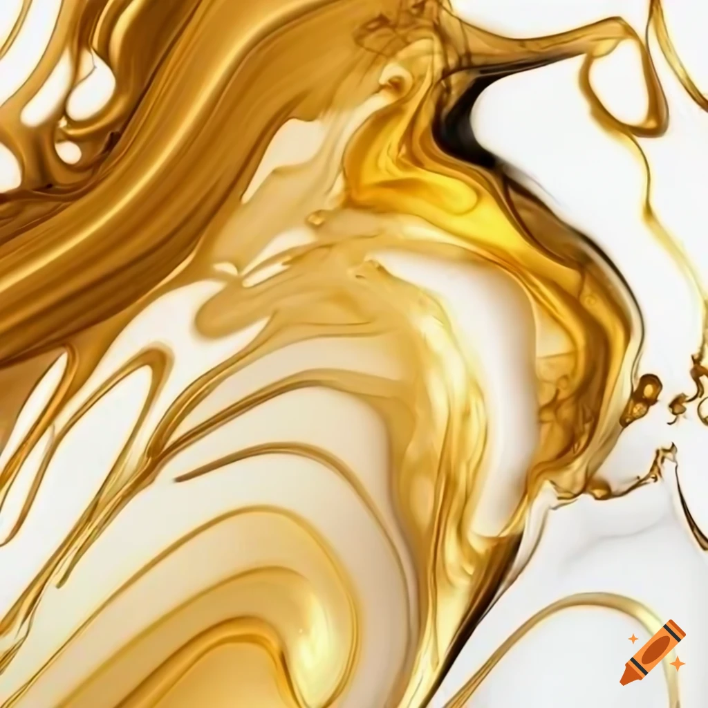 Flowing liquid gold on Craiyon