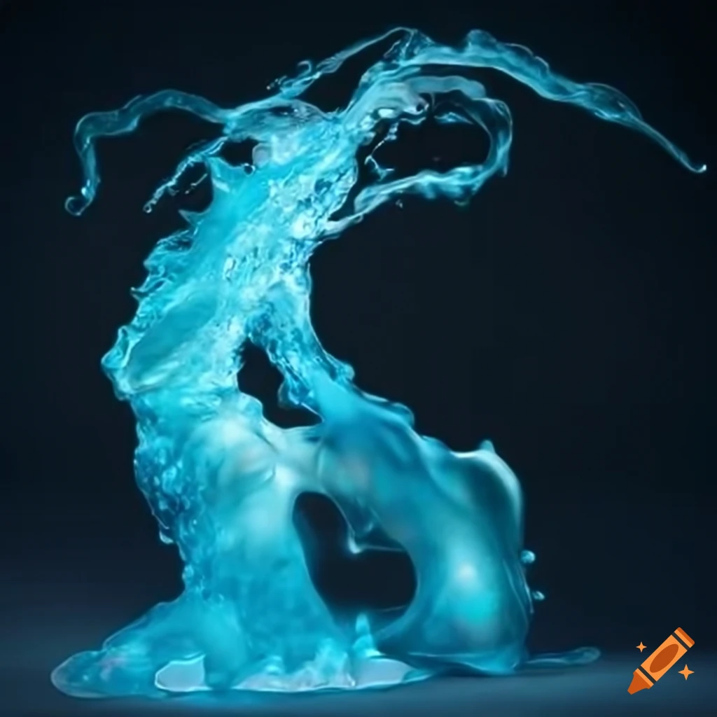 Light cyan water slime with sea theme on Craiyon