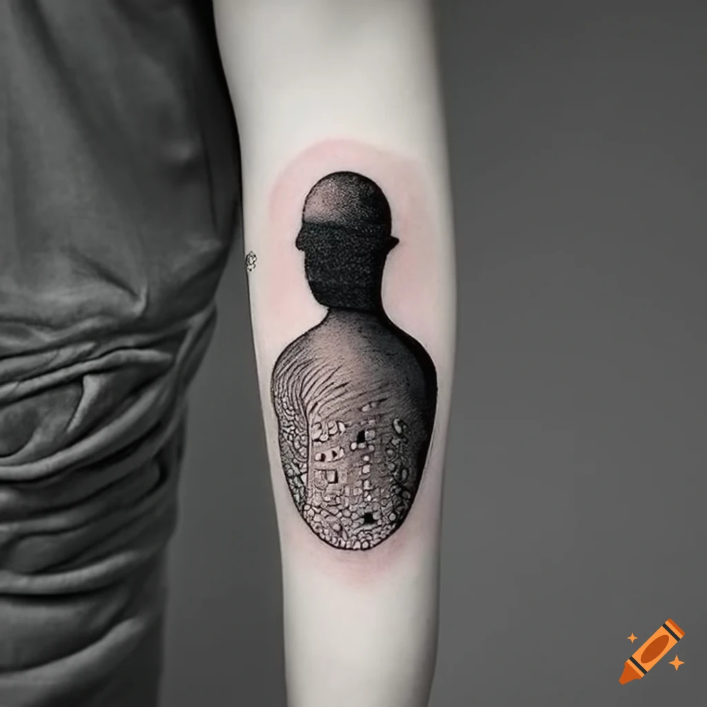 Surrealism by Little Andy | iNKPPL | Head tattoos, Tattoos for guys, Weird  tattoos