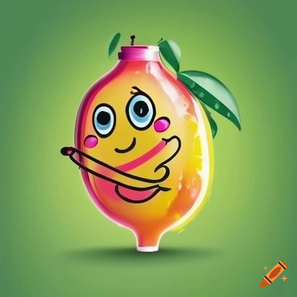 An logo for a kids lemonade business called sweet & fresh with smiling
