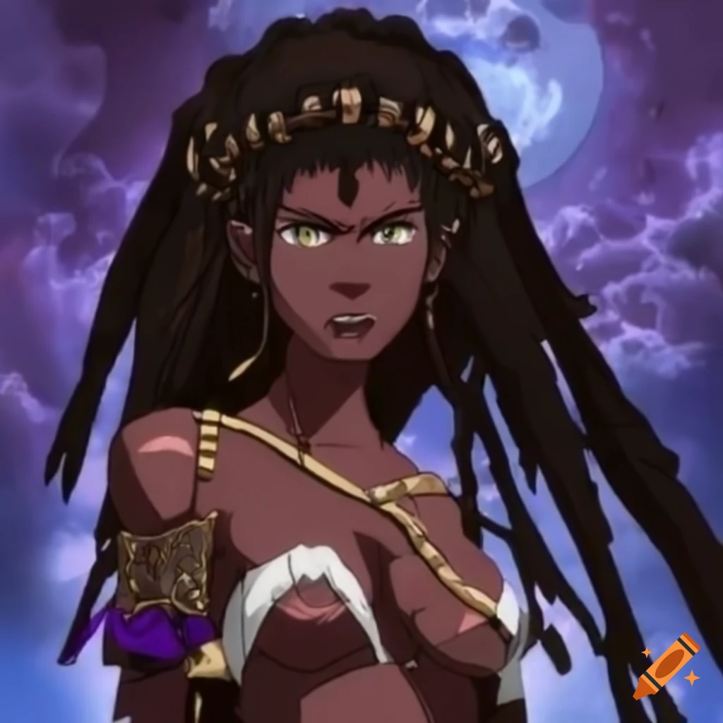 Black Anime Girl In Evening - Amazing Black Anime Characters Pfp (@pfp) |  Hero