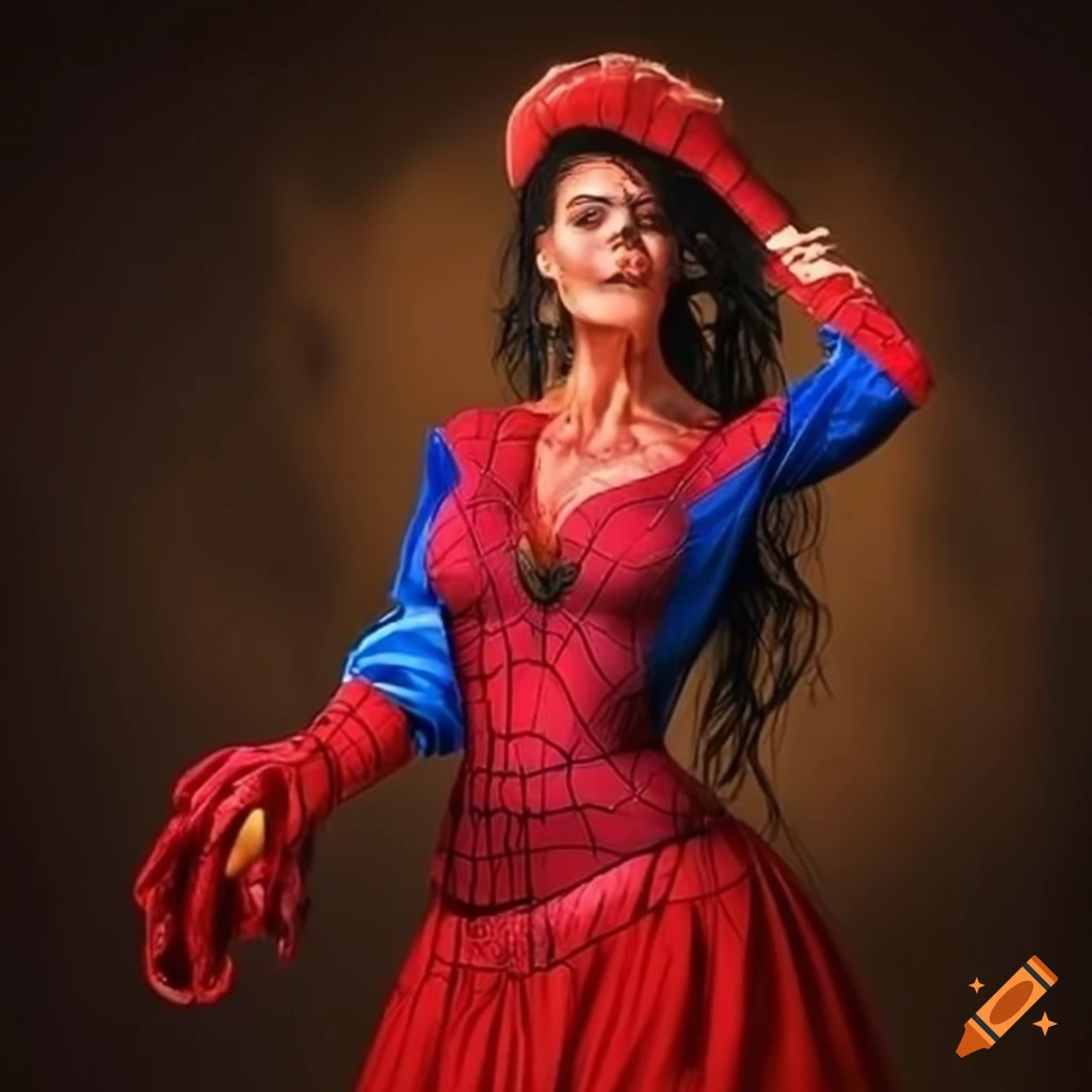 gypsy dressed as spiderman